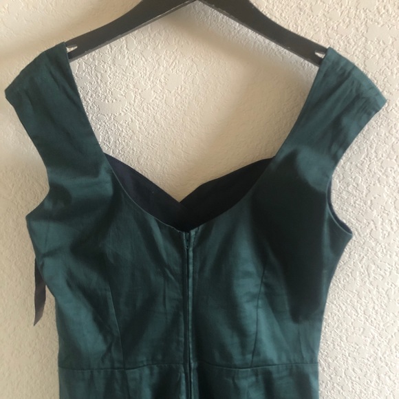 NWT Rare! Rock Steady Pinup Dress with Sweetheart Neck Green size L - Picture 9 of 10